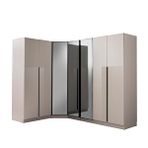 Avm 24 Ren Köşe Gardırop %100 Mdf | Ücretsiz Teslimat Ve Kurulum Beyaz