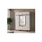 Avm 24 Ücretsiz Montaj-%100 MDF-Aytaşı-Bohem Begonya Aynalı Portmanto