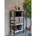 AVM Park Stally 4 Katlı Suntalam Mutfak Rafı 112x60x30 cm – Modern ve Şık Tasarım, Geniş Depolama Çözümü