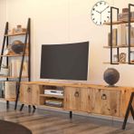 Avmpark Yanke Kahverengi Tv Ünitesi Raflı Kitaplık