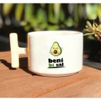 Avokado Beni Bi Sal Baskılı Beyaz T Kulp Kupa Bardak - 199 ml