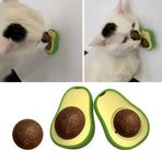 Avokado Dönen Kedi Nanesi Oyun Topu - Doğal Kedi Oyuncağı
