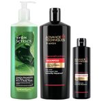 Avon Advance Techniques Onarıcı Şampuan Saç Kremi ve Erkek Saç ve Vücut Şampuanı Paketi