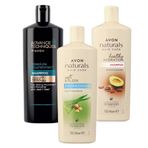 Avon Argan Ve Hindistan Cevizi Yağı, Aloe Ve Macadamia Ve Badem Avakado Içeren Şampuan Paketi