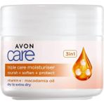 Avon Care 100 ml Macadamia Yağı ve E Vitamini İçeren Çok Kuru Ciltler İçin 3'ü 1 Arada Yüz Kremi