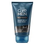 Avon Care 2'si 1 Arada Deep Power 150 ml Tıraş Jeli ve Yüz Temizleyicisi