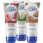 Avon Care Kakao Yağı ve Avokado Özlü Yoğun Nemlendirici El Kremi 3×75 ml – Hızlı Emilim ve Yumuşak Dokunuş