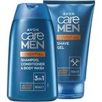 Avon Care Men Essentials Tıraş Jeli Ve 3 ü 1 Arada Şampuan,Bakım Kremi Ve Duş Jeli