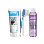 Avon Clearskin Akneye Meyilli Ciltler İçin Maske Tonik Fırça ve Siyah Nokta Temizleyici Paketi