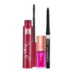 AVON Fan-Omenal Maskara Siyah Göz Kalemi ve Blossom Dudak Yağı Paketi