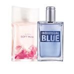 Avon Individual Blue EDT 100 ml Erkek Parfüm+Soft Musk EDT 50 ml Kadın Parfüm Paketi