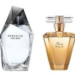 Avon Perceive EDT 100 ml Erkek Parfüm + Rare Gold EDP 50 ml Kadın Parfüm
