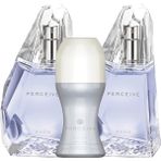 Avon Perceive Kadın Parfüm ve Roll-on Seti - Çiçeksi Aroma, 2x50 ml EDP + 50 ml Roll-on, Özel Hediye Serisi, Şık Tasarım