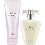Avon Rare Pearls Kadın Parfüm ve Vücut Losyonu Seti – Manolya, İnci, Misk, Sandal Ağacı, EDP 50 ml + Losyon 125 ml, Özel Hediye Kutulu