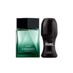 AVON Segno Impact Erkek Parfüm ve Musk Metropolitano Rollon Paketi