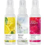 Avon Senses Raspberry Delight Lemon Burst ve White Lily Vücut Spreyi Paketi