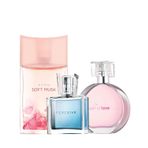 Avon Soft Musk EDT 50 ml Kadın Parfüm + Wish Of Love EDT 50 ml Kadın Parfüm + Perceive EDP 30 ml Kadın Parfüm Set