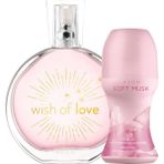 Avon Wish Of Love 50 ml EDT Kadın Parfüm+Soft Musk 50 ml Roll On