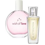 Avon Wish Of Love EDT 50ML ve Attraction EDP 30ML Kadın Parfüm Seti, Meyveli Koku