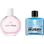 Avon Wish On Love - Musk Marine 14 Şubat Sevgililer Günü Çift Hediyelik, Parfüm Bay-Bayan