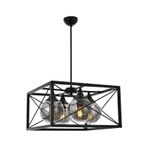 Avonni 1732 Ailesi Siyah Boyalı Modern Avize
