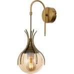 Avonni AP-1766-1E Eskitme Kaplama Aplik E27 Metal Cam H: 40 cm, WxD: 13x18 cm