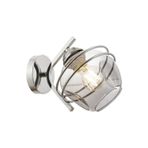 Avonni AP-1780-1K Krom Kaplama Aplik E27 Metal Cam H: 19 cm, WxD: 15x25 cm