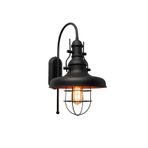 Avonni AP-4106-M2-BSY Siyah Boya Aplik E27 Metal H: 55 cm, WxD: 32x22 cm