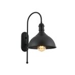Avonni AP-4106-M3-BSY Siyah Boya Aplik E27 Metal H: 55 cm, WxD: 32x22 cm