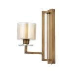 Avonni AP-4285-1E Eskitme Kaplama Aplik E27 Metal Kristal H: 42 cm, WxD: 15x32 cm
