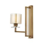 Avonni AP-60190-1E E27 Metal Kristal 15x32 cm Eskitme Kaplama Aplik