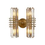 Avonni AP-60398-2E E14 Metal Kristal 30x20 cm Eskitme Kaplama Aplik