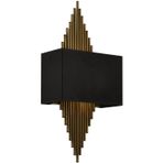 Avonni AP-62175-01 Siyah Boya Aplik E14 Metal H: 58 cm, WxD: 25x13 cm