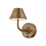 Avonni AP-64006-E Eskitme Kaplama Aplik LED Metal Opal Pleksi H: 22 cm, WxD: 12x22 cm