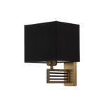 Avonni AP-9136-1E Eskitme Kaplama Aplik E27 Metal Kumaş H: 25 cm, WxD: 20x21 cm