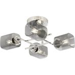 Avonni AR-1836-4K Krom Kaplama Modern Avize E27 Metal Cam H: 23 cm, Ø: 44 cm