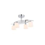 Avonni AV-1374-4K Krom Kaplama Modern Avize E14 Metal Cam H: 31 cm, WxD: 63x30 cm