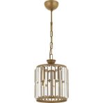 Avonni AV-1667-1EB Eskitme Boya Modern Avize E27 Metal Kristal H: 65 cm, Ø: 20 cm