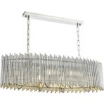Avonni AV-1687-K80X30 Krom Kaplama Modern Avize E14 Metal H: 90 cm, WxD: 80x30 cm