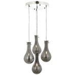 Avonni Av-1697-4kt Krom Kaplama Modern Avize E14 Metal Cam 40 Cm