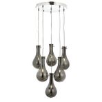 Avonni Av-1697-6kt Krom Kaplama Modern Avize E14 Metal Cam 50 Cm