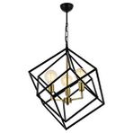Avonni Av-1722-3bsy Siyah Boya Modern Avize E27 Metal 60 Cm Kaplama