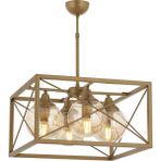 Avonni AV-1732-4EB Eskitme Boya Modern Avize E27 Metal Cam H: 80 cm, Ø: 45 cm