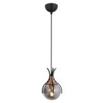 Avonni AV-1766-1BSY Siyah Boya Modern Avize E27 Metal Cam H: 80 cm, Ø: 13 cm