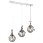 Avonni AV-1766-3KY Eskitme Kaplama Klasik Avize E27 Metal Cam H: 80 cm, WxD: 55x13 cm