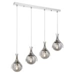 Avonni AV-1766-4KY Krom Kaplama Modern Avize E27 Metal Cam H: 80 cm, WxD: 70x13 cm