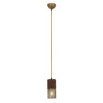 Avonni AV-1830-1E Eskitme Kaplama Modern Avize E27 Metal Ahşap H: 100 cm, Ø: 9 cm
