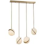 Avonni Av-1861-4ey Eskitme Kaplama Modern Avize E27 Metal Pleksi 80x4 Cm
