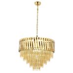 Avonni AV-1865-S80 Sarı Kaplama Modern Avize E27 Metal Paslanmaz H: 120 cm, Ø: 80 cm