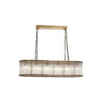 Avonni AV-1866-E120X40 Eskitme Kaplama Modern Avize E27 Metal Cam H: 100 cm, WxD: 120x40 cm
